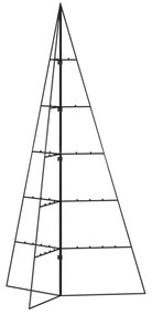 fekete fém karácsonyfa dekorációhoz 100 cm