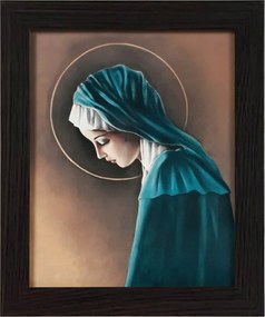 Vászonkép 30x25 Mária Szűz Mária Keret Wenge