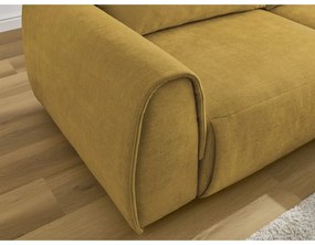 Okkersárga sarokkanapé Aden – Bobochic Paris