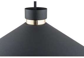 Argon 4695 - Csillár zsinóron NASHVILLE 1xE27/15W/230V fekete