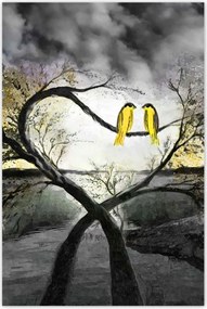 Poszterek 80x120 Randevú az éjszakai fényben