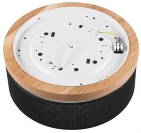 Brilagi - LED mennyezeti lámpa BELLADONNA 2xE27/15W/230V, 40 cm, fekete/dub