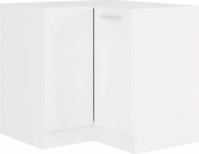 Alsó sarokszekrény, fehér, SPLIT 89x89 DN 1F BB