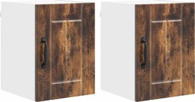 vidaXL Konyhaszekrény 2 pcs Füstölt tölgy 30 x 31 x 40 cm Faanyag