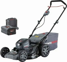 Akkumulátoros Fűnyíró Powerworks 60V 46CM Erős boost funkció