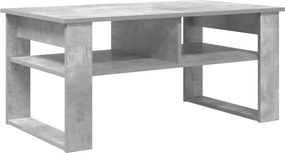 vidaXL Dohányzóasztal tárolóval Beton Szürke 96 x 54 x 44 cm Faanyag