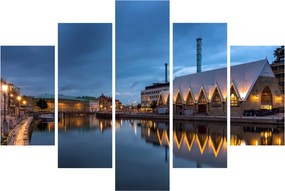 Vízcsatorna képe - Göteborg (150x105 cm)