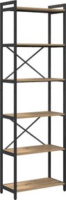 vidaXL Könyvespolc Artisan tölgy 40 x 30 x 85 cm Faanyag