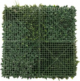 Outsunny műborostyán sövénypanel, 1 × 1 m (100 × 100 cm) — könnyen rögzíthető zöld dekoráció erkélyre, teraszra | Aosom