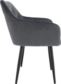 Design fotel, szürke Velvet szövet, VERIO