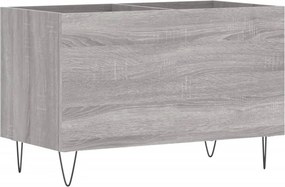 vidaXL szürke sonoma színű szerelt fa hanglemezszekrény 74,5x38x48 cm