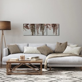 Kép - Növények (órával) (90x30 cm)