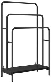Ruhaszárító polcokkal Musta tammi 60 x 30 x 100.5 cm Faanyag