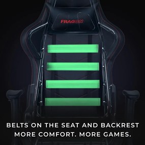FragON Gamer szék - 2X Series Rev. 2.0, fekete/fehér