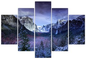 Téli hegyi tájkép (150x105 cm)