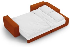 Téglavörös kinyitható sarokkanapé (jobb oldali) Jodie – Micadoni Home