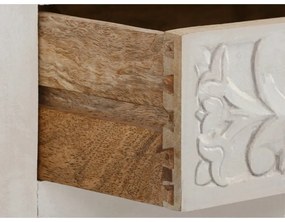 Krémszínű mangófa ruhásszekrény 180x40 cm Kalhana – Støraa