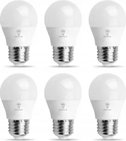 6 db-os Led izzó szett G45 E27 4W Semleges fehér szín