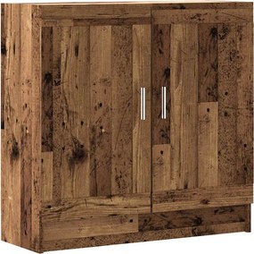 vidaXL antik fa színű szerelt fa könyvszekrény 82,5 x 30,5 x 80 cm