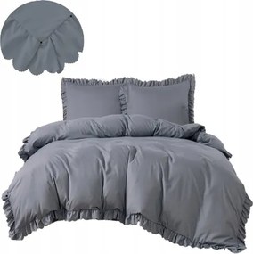 Fodros ágyneműhuzat 200x220 Szürke Ágyneműhuzat garnitúra Sok Minta