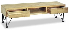 tömör tíkfa TV-szekrény 120 x 35 x 35 cm