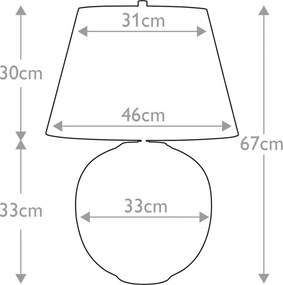 Elstead Lighting CANTELOUPE CANTELOUPE-TL Asztali lámpa 1x60W/E27
