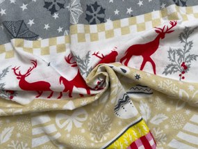 Flanel ágyneműhuzat CHRISTMAS TIME színes Ágyneműhuzat mérete: 70 x 90 cm | 140 x 200 cm