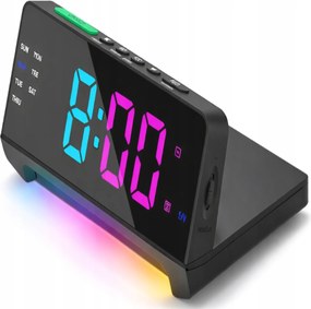 Óra Ébresztőóra Auyle 15 cm Led Indukciós töltő Qi Asztali