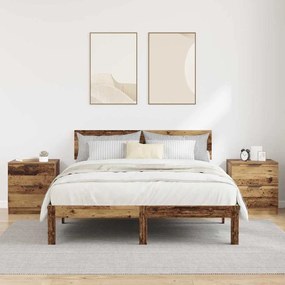 Éjjeliszekrény fiókkal 2 pcs Régi fa 45 x 39 x 50 cm Faanyag