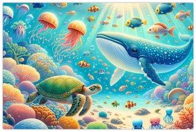 Kép - A világ a víz alatt (90x60 cm)