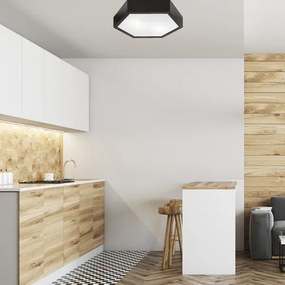 Mennyezeti lámpa HEX 2xE27/60W/230V átm. 43 cm fenyő wenge