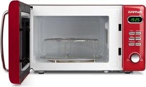G3Ferrari G1015502 - Grillel ellátott mikrohullámú sütő, 1150 W / 230 V, 20 l, piros