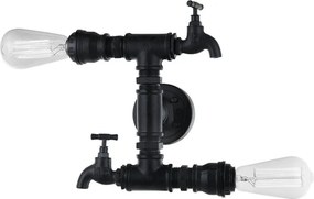 Italux CRILLO MBM-2568_2 BK Fali lámpa 2x40W/E14 IP20