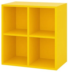 Boxie nyitott fali szekrény 80x80x37 cm sárga