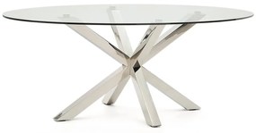 Étkezőasztal üveg asztallappal 100x200 cm Argo – Kave Home