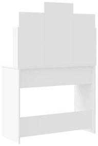 fehér fésülködőasztal LED-del 96x40x142 cm