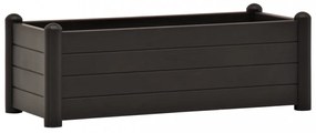 antracitszürke kerti PP magaságyás 100 x 43 x 35 cm