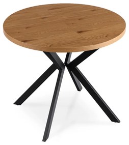 Bővíthető Étkezőasztal Arany/Fekete Színben. DORIAN 80-160 cm