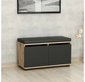 Asir DRAGO cipőtároló 42x80 cm fekete/dió 506MNR3330