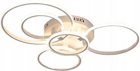 Mennyezeti Lámpa Plafon Fehér Gyűrű Kerekek Led Távirányító