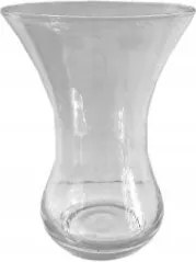 Üveg edény váza 18 x 14 cm virág dekoráció gyertyatartó