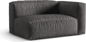 Szürke bársony kanapé modul (jobb oldali) Martina – Micadoni