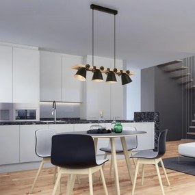 Brilo - Csillár zsinóron TALLE 4xE27/40W/230V