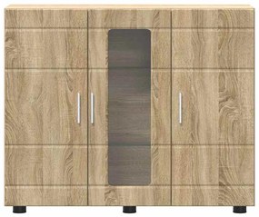 Széf polcokkal ajtóval sonoma tölgy 55.5 x 29 x 100 cm Faanyag