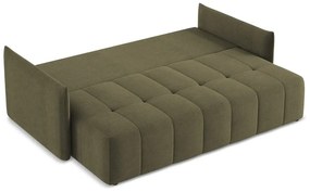 Khaki kinyitható-tárolóhelyes kanapé 225 cm Moku – Makamii