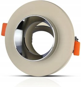 Szem V-tac Gipsz Beton GU10 Kerek Fehér/Króm