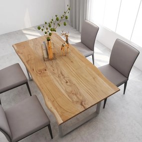 tömör akácfa étkezőasztal 180 x 90 x 76 cm
