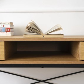 Asztal REX 2 180-240 cm Biały márvány/Dąb P3