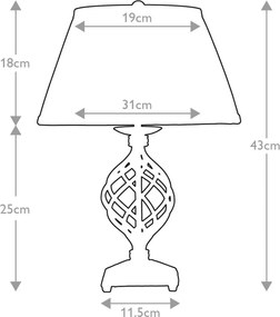 Elstead Lighting BELFRY BELFRY-TL Asztali lámpa 1x60W/E27