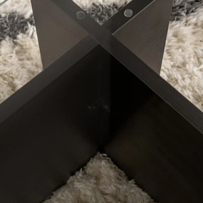 Flavio Wooden Black konferenciaasztal